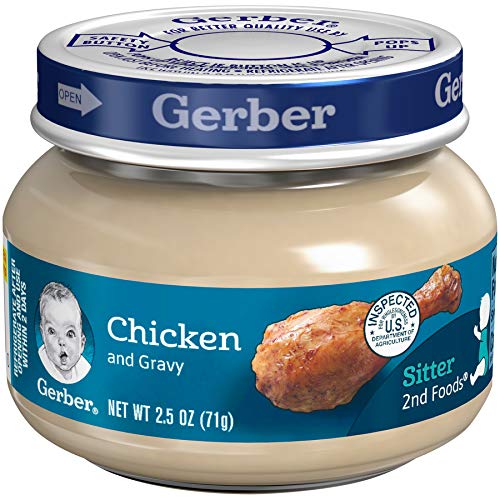 Gerber chicken and turkey baby food